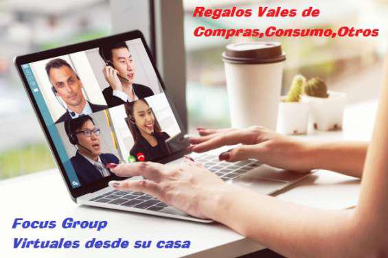 Focus group virtual desde su casa en Lima