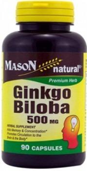 Ginko Biloba 500 Mg Mason Natural 90 Capsulas Oferta