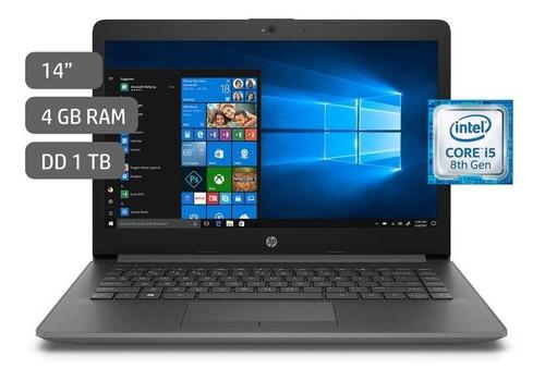 Laptop Hp 14 Core I5 Windows 10 Home 4gb 1tb Gris