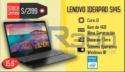 Laptop Lenovo Ideapad S145 I3 4gb 1tb 1oma Generación Nueva