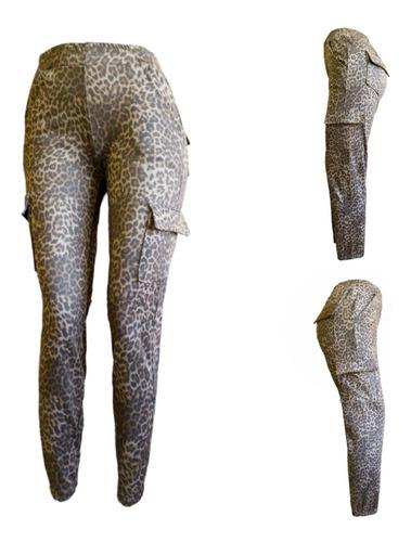 Pantalon Cargo Print, Ropa De Mujer Moda