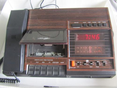 Antiguo Telefono Radio Grabadora Despertador International