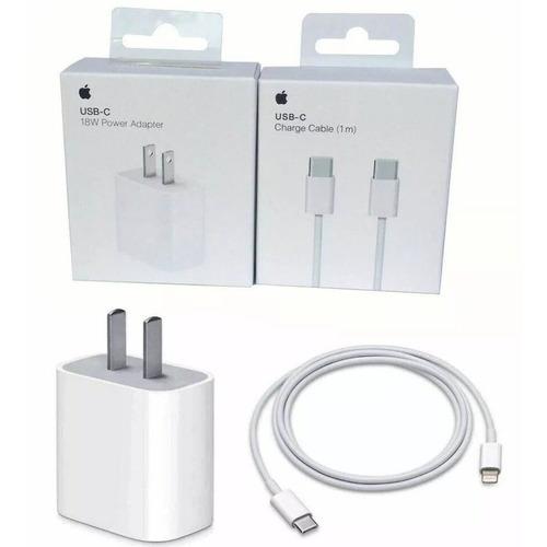 Cargador 18w Usb-c /cable Usb-c Apple iPad iPhone 11 Pro/max