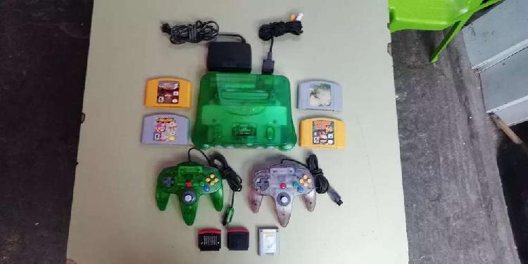 Nintendo 64 transparent green edition USA