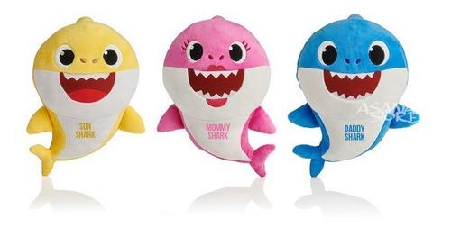 Peluche Familia Tiburon Feliz Importado Shark Colores