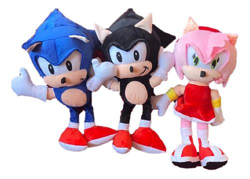 Peluche Sonic The Hedgehog - Amy Rose - Shadow - 45 Cms Alto