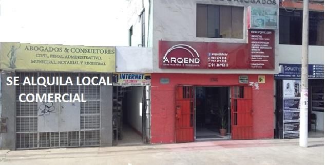 ALQUILA LOCAL COMERCIAL