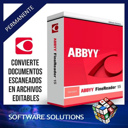 Abbyy Finereader 15 Sistema Ocr Para Digitalizar Documentos
