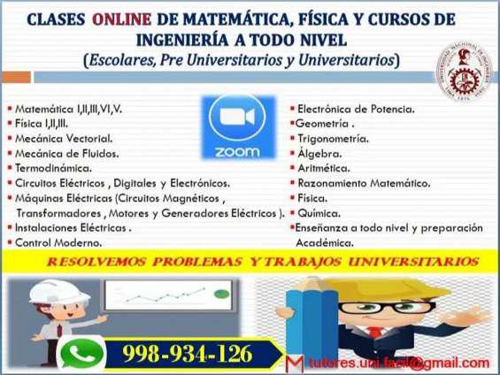 Clases online de matemáticas, física y cursos de