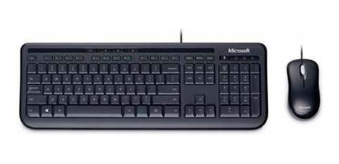 Combo Teclado + Mouse Usb Microsoft Wired 600