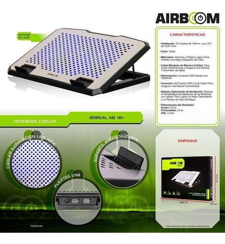 Cooler Para Laptop Airboom Ab 18+ (14 - 17 Pulgadas)