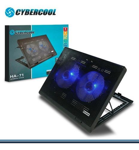 Cooler Para Laptop Cybercool Ha-71 Aluminio
