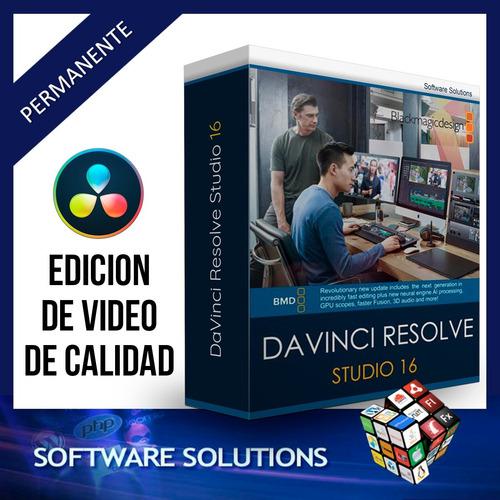Davinci Resolve Studio 16 - Potente Editor De Video