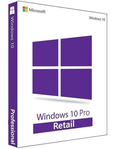 Licencia Para Windows 10 Pro Original Retail De Por Vida