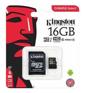Memoria Kingston Micro Sd 16 Gb - Clase 10