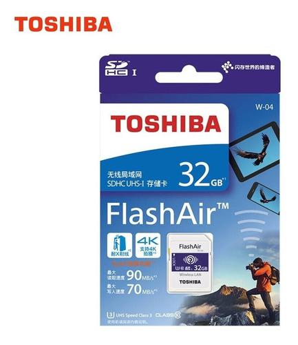 Memoria Toshiba Sd 32gb Flash Air Ill Wireless Con Tienda
