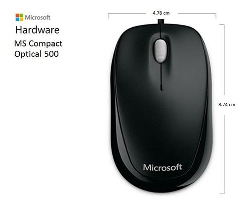 Mouse Microsoft Compacto 500, 800 Dpi Scroll Usb Oferta