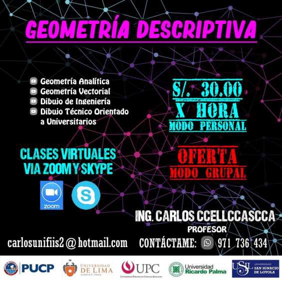 Profesor de geometria descriptiva en Lima