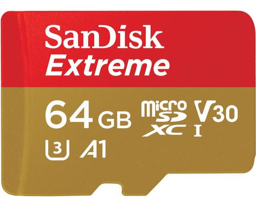 Sandisk 64gb Extreme Uhs-i Microsdhc A1/uhs-i/v30/u3 Sdsqxaf