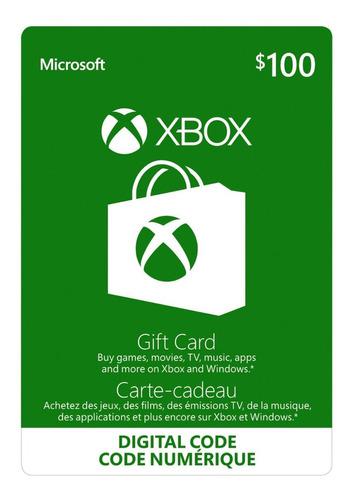 Tarjeta Microsoft Xbox Gift Card 100$ Pe.digital.store