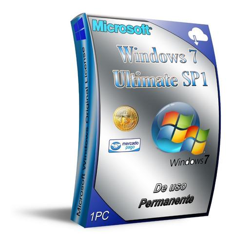 Windows 7 Ultímate Sp1 Para 1 Pc