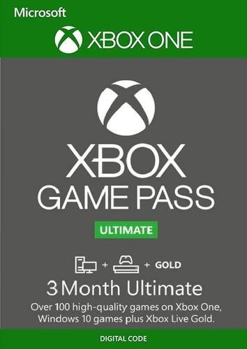 Xbox Game Pass Ultimate 3 Meses Xbox One / Pc Global