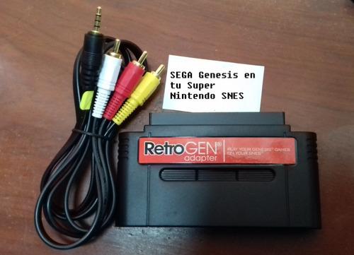 Retrogen - Sega Genesis/mega Drive Para Super Nintendo Snes