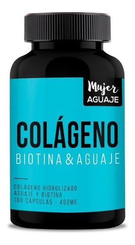 01 Frasco Colageno, Biotina & Aguaje Con Envío Gratis
