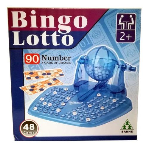 Bingo Loto 48 Cartas Dispensador De Bolas Juego Familiar