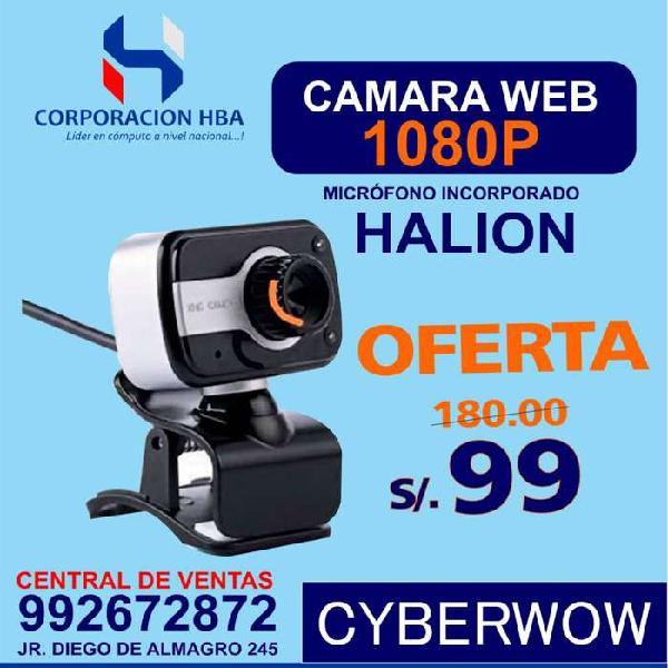 CAMARA WEB HALION 1080P FULL HD