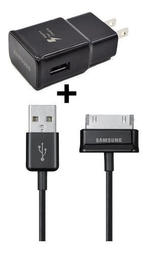 Cargador Samsung Galaxy 5v/2a + Cable Tablet Tab 10.1 Negro