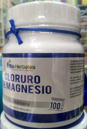 Cloruro De Magnesio Cristalizado Bio Herbales 100 Dias