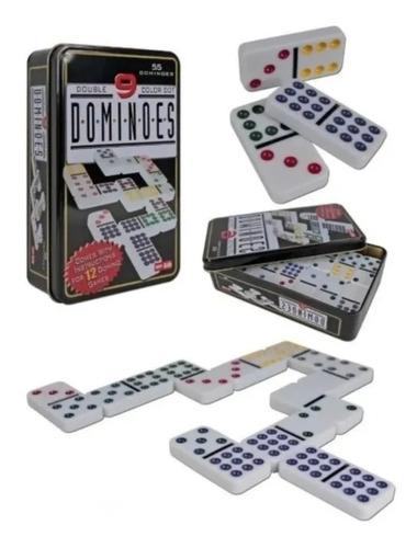 Domino O Doble 9 Puntos De Color X 55 Fichas
