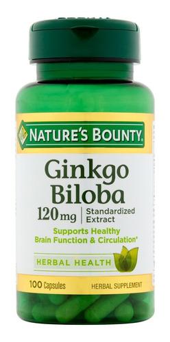 Ginkgo Biloba 120mg Nature Bounty 100 Capsulas