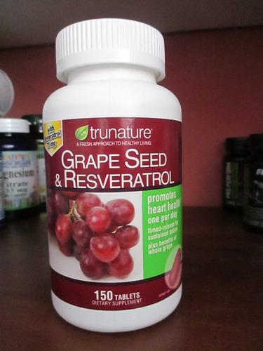 Grape See & Resveratrol Marca Trunature Contiene 150 Unidade
