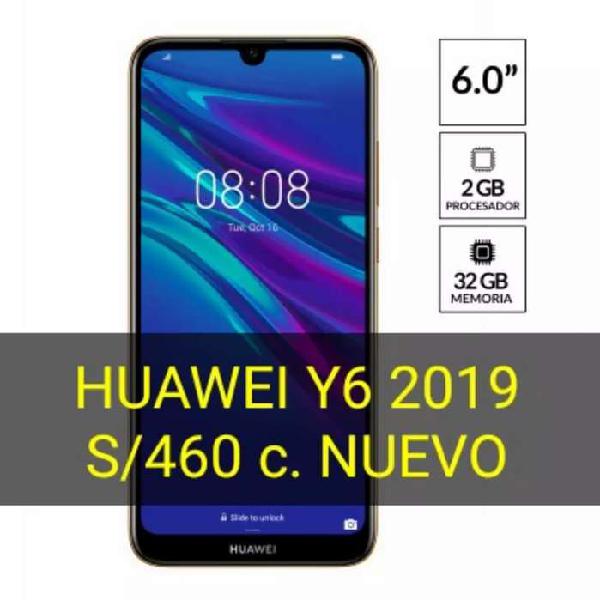 Huawei Y6 2019 c.Nuevo 32gb 13MP 3020 mah batería