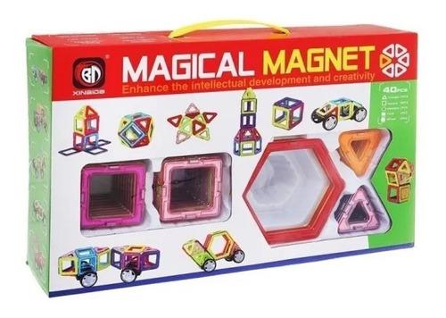 Magnético Juego Armable, 40 Piezas Niños
