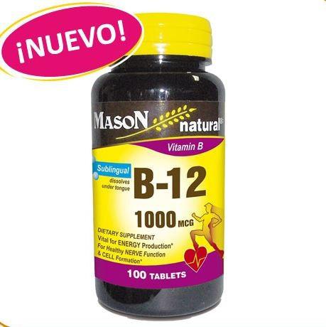 Vitamina B-12 Sublingual 1000mcg Mason Importado