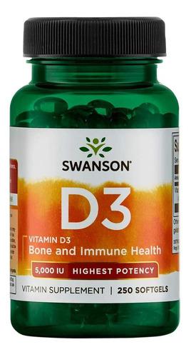 Vitamina D3 De Mayor Potencia 5000 Ui 250 Gel