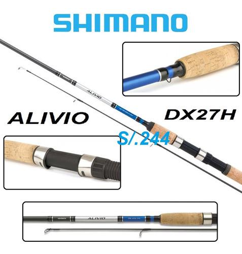 Caña Shimano Alivio Dx 270 H Carbono Pescar Spinning Pesca