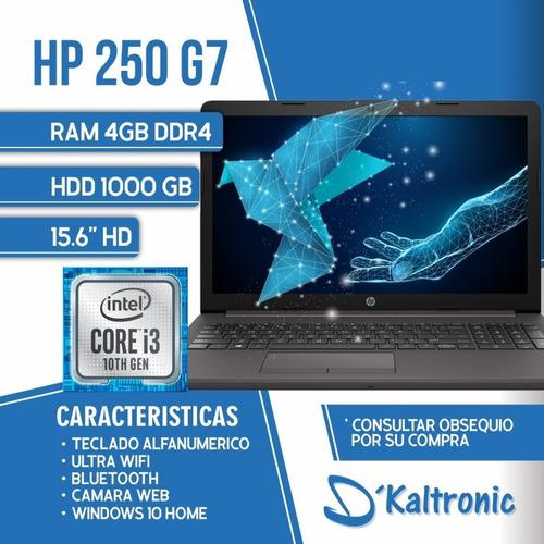 Laptop Hp 250 G7 - Intel I3 - Décima Generación + Ssd