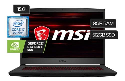 Laptop Msi Gf65 Thin 9sd-252 Gaming Core I7 512gb 8gb
