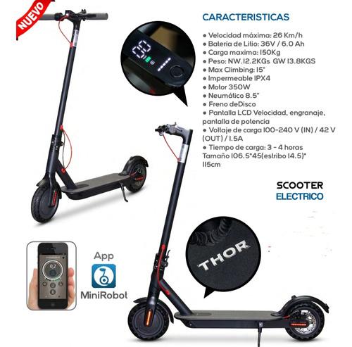 Scooter Electrico Con App Y Pantalla Lcd