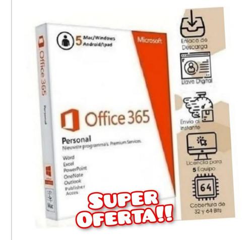 365 Office Para 5 Dispositivos 5 Tb