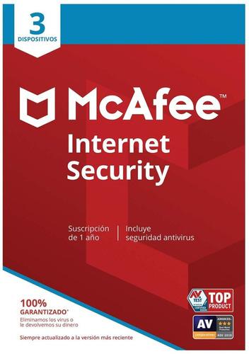Antivirus Mcafee Internet Security 3 Pcs 4 Años Oficial