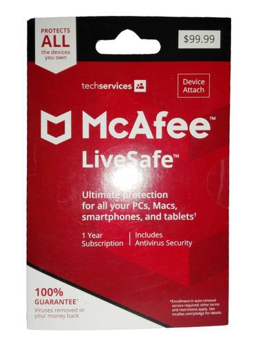 Antivirus Original Mcafee Livesafe Seguridad Regalo Navidad