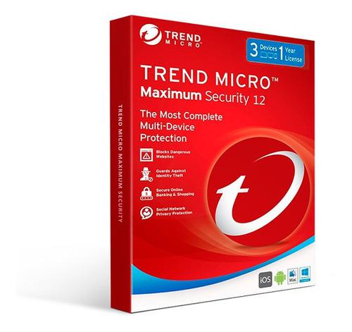 Antivirus Trend Micro Maximum Security (3 Pcs)