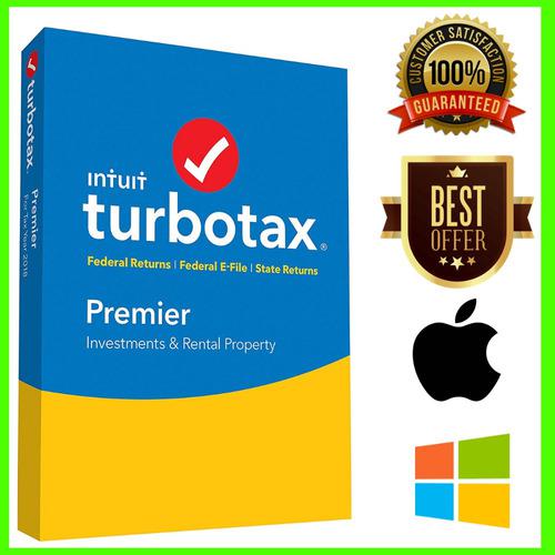 Intuit Turbotax Premier 2019 2018 Calcula Renta Impuestos