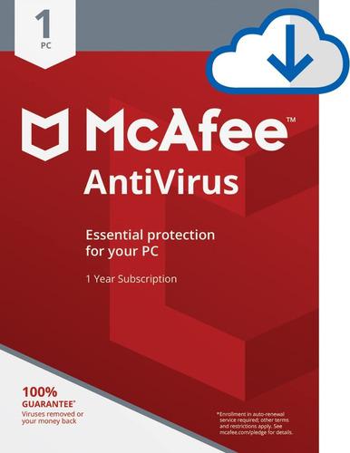 Mcafee Antivirus Pc 1 Device 1 Year Mcafee Key Global
