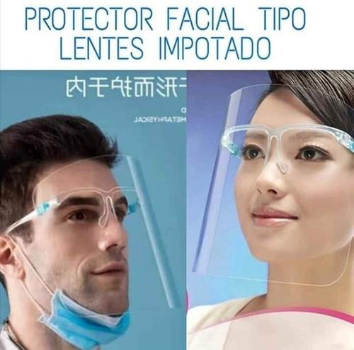 Protector Facial Tipo Lente De Acrílico (envío Gratis